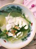 Canh Hẹ Đậu Hủ Non (Chives Soup with Tofu)🍲🥄