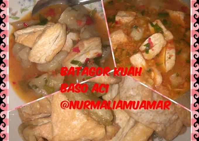 Batagor kuah baso aci