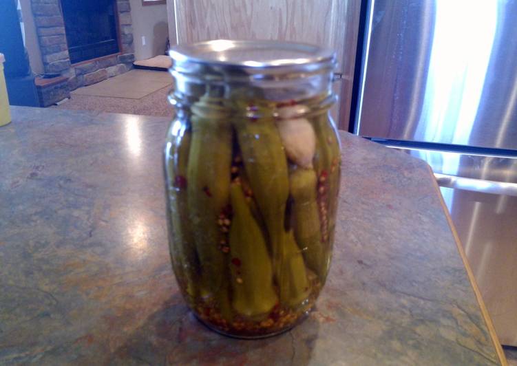 Recipe of Homemade Pickled Okra