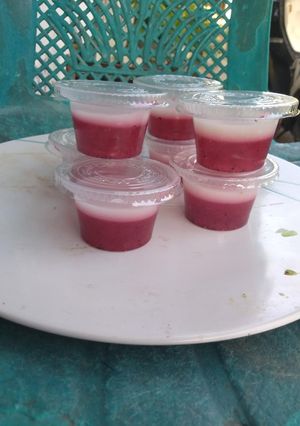 Foto resep Puding buah naga