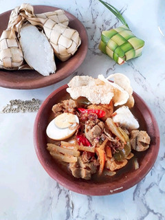 Foto resep Ketupat Sayur Bakso