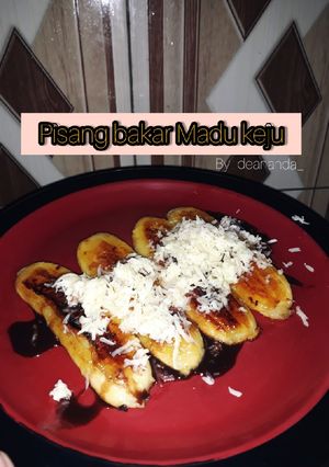 Foto resep 5. Pisang Bakar Madu Keju (Teflon)