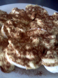 A picture of Chunky Sweet Potato Deviled Eggs.