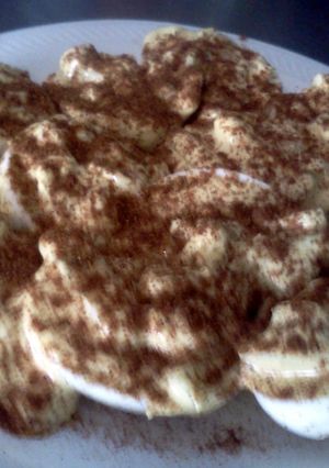 A picture of Chunky Sweet Potato Deviled Eggs.