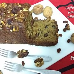 A picture of Coffee Banana Walnut Cake Without Oven.