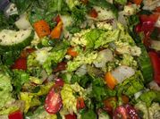 A picture of fattoush salad with sumac