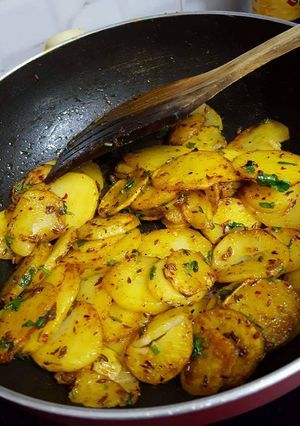 A picture of Chakri aloo.