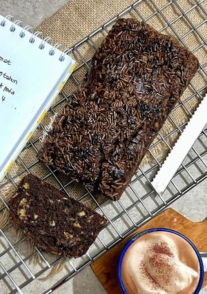 Foto resep Choco Banana Cake (1 telor No Mixer)