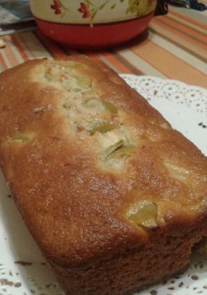 Una foto de Budín de manzana