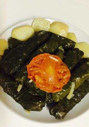 صورة لوصفة طريقة عمل ورق العنب بالخضار