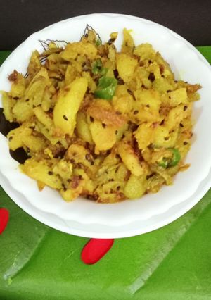 A picture of Kakrol Dry Sabji.