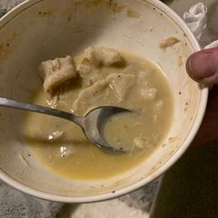 Dinos chicken and dumplings A picture of Dinos chicken and dumplings.