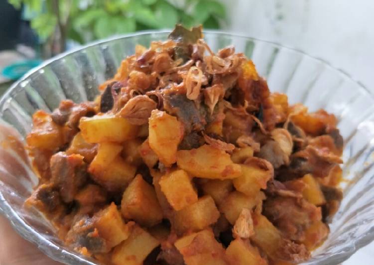 Resep Kentang rempelo balado/sambel goreng kentang, Enak Banget