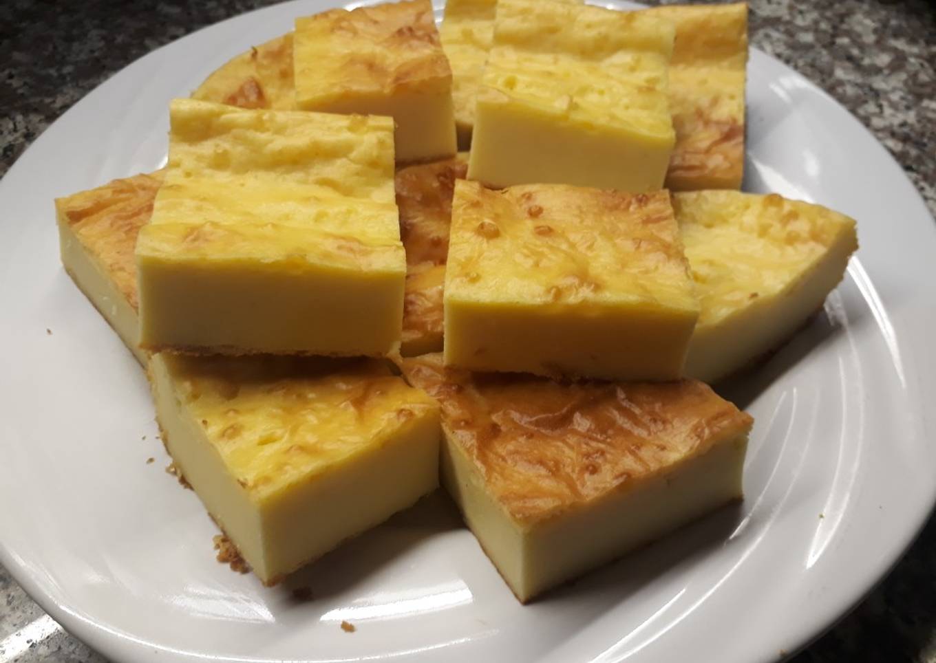 Fainá de queso y polenta