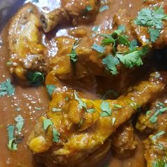 A picture of Dhaba style chicken curry.