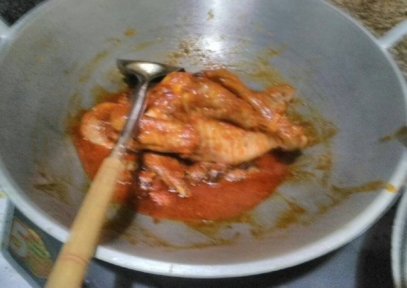 Ayam kampung bumbu panggang merah