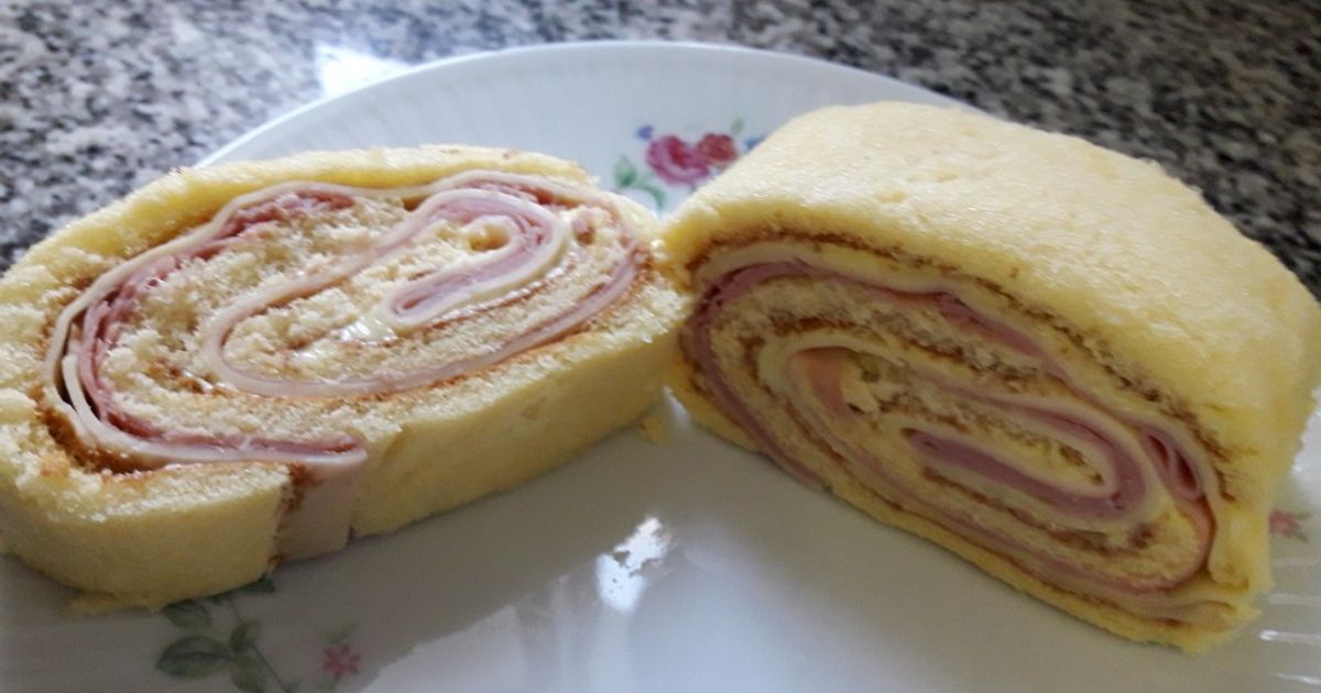 Arrollado agridulce de jamón y queso