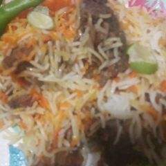 A picture of Mutton beryani.