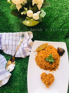 Rice and beans jollof ainihin hoton girkin