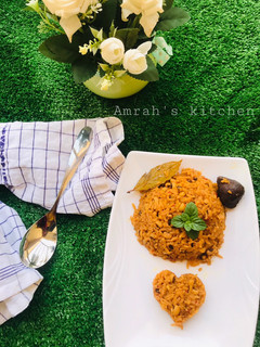 Rice and beans jollof ainihin hoton girkin