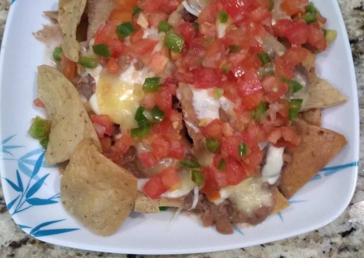 Nachos con pico de gallo