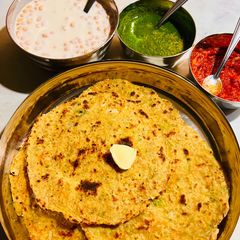 A picture of Mixed Veggie Paratha🫓 Perfect Nutritional Paratha for Winter😋.