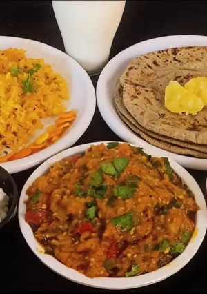 A picture of Baingan ka Bharta.
