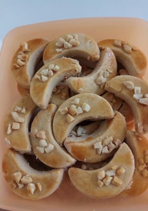 Foto resep Peanut butter cookies (kue kacang) #kuekering