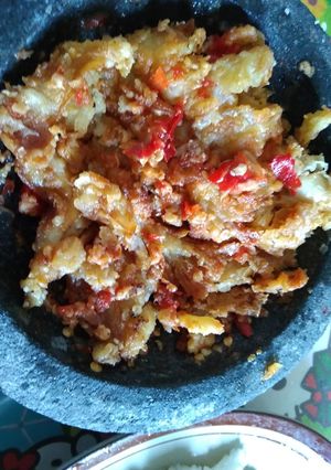 Foto resep Jamur geprek ala anak kos