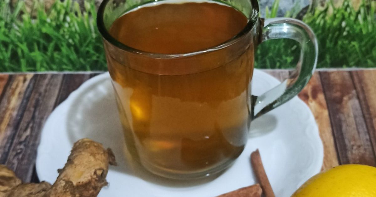 Ice Lemon Tea with Ginger (Es teh Lemon jahe) Ala Eunike