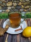 Ice Lemon Tea with Ginger (Es teh Lemon jahe) Ala Eunike