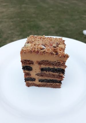 Una foto de Chocotorta con galletas Chocolinas