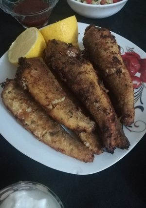 صورة لوصفة سمك مقلي