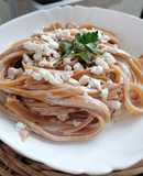 Pasta de chipotle a la crema de ajo