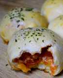 Pan relleno de peperoni