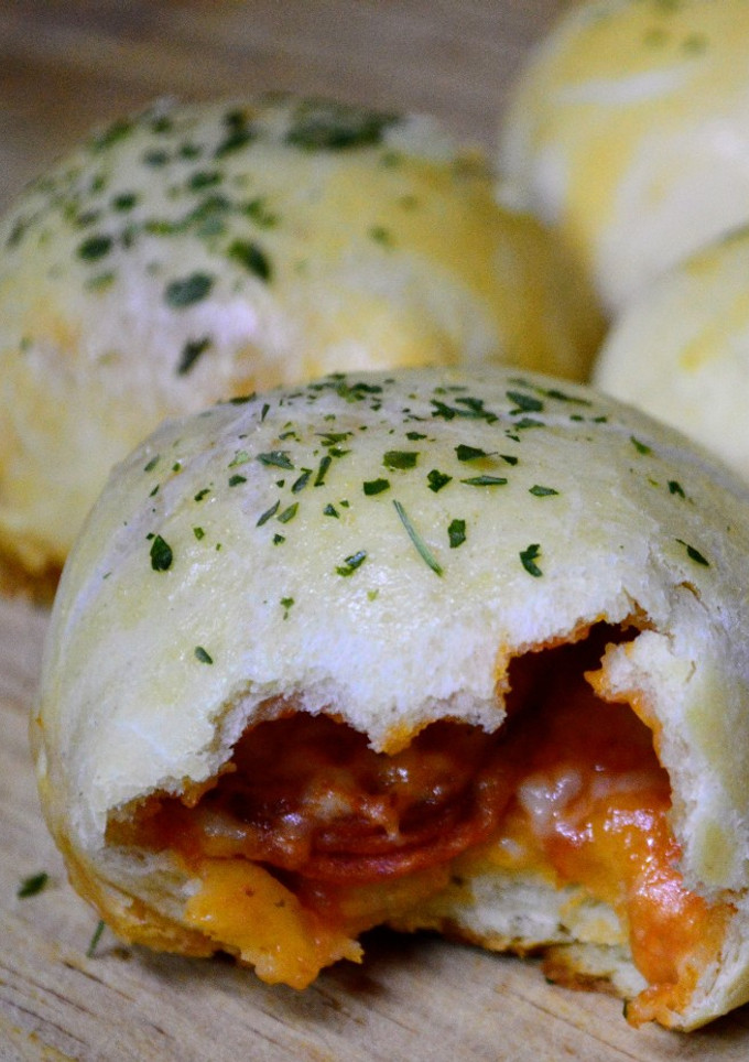 Una foto de Pan relleno de peperoni