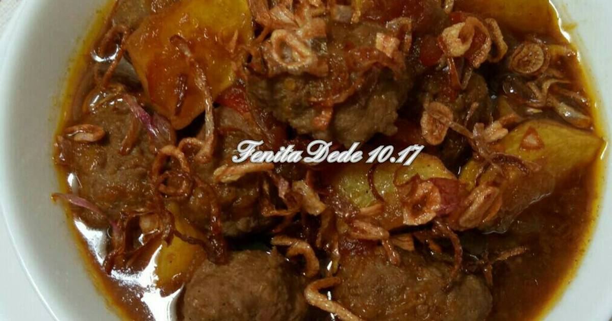 Resep Bistik Bola Bola Daging Oleh Fenita D2 Cookpad