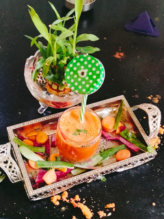 A picture of Orange carrot juice.