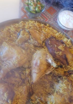 صورة لوصفة مقلوبة دجاج