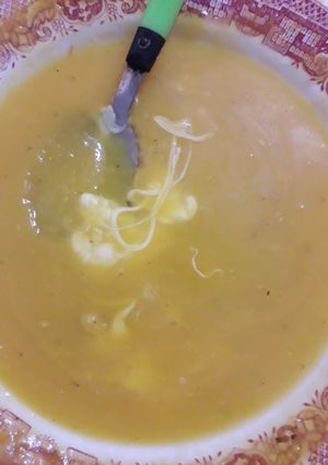 Una foto de Sopa de zapallo