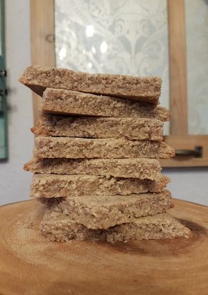 A picture of Keto "granola" bars.