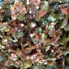 A picture of Masala bhindi.