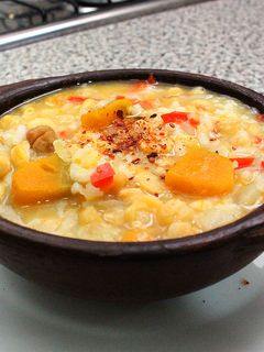 Una foto de Garbanzos con Arroz y Zapallo