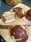 Muffins zebrati cottura in padella a vapore