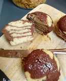 Muffins zebrati cottura in padella a vapore