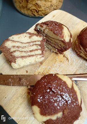 Foto di Muffins zebrati cottura in padella a vapore