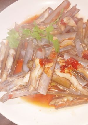 Hình của món Ốc móng tay xào bơ tỏi ớt.