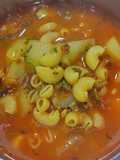 Aloo macaroni gravy ||अळू मॅकरोनी कि सबझी #food #indiancurry