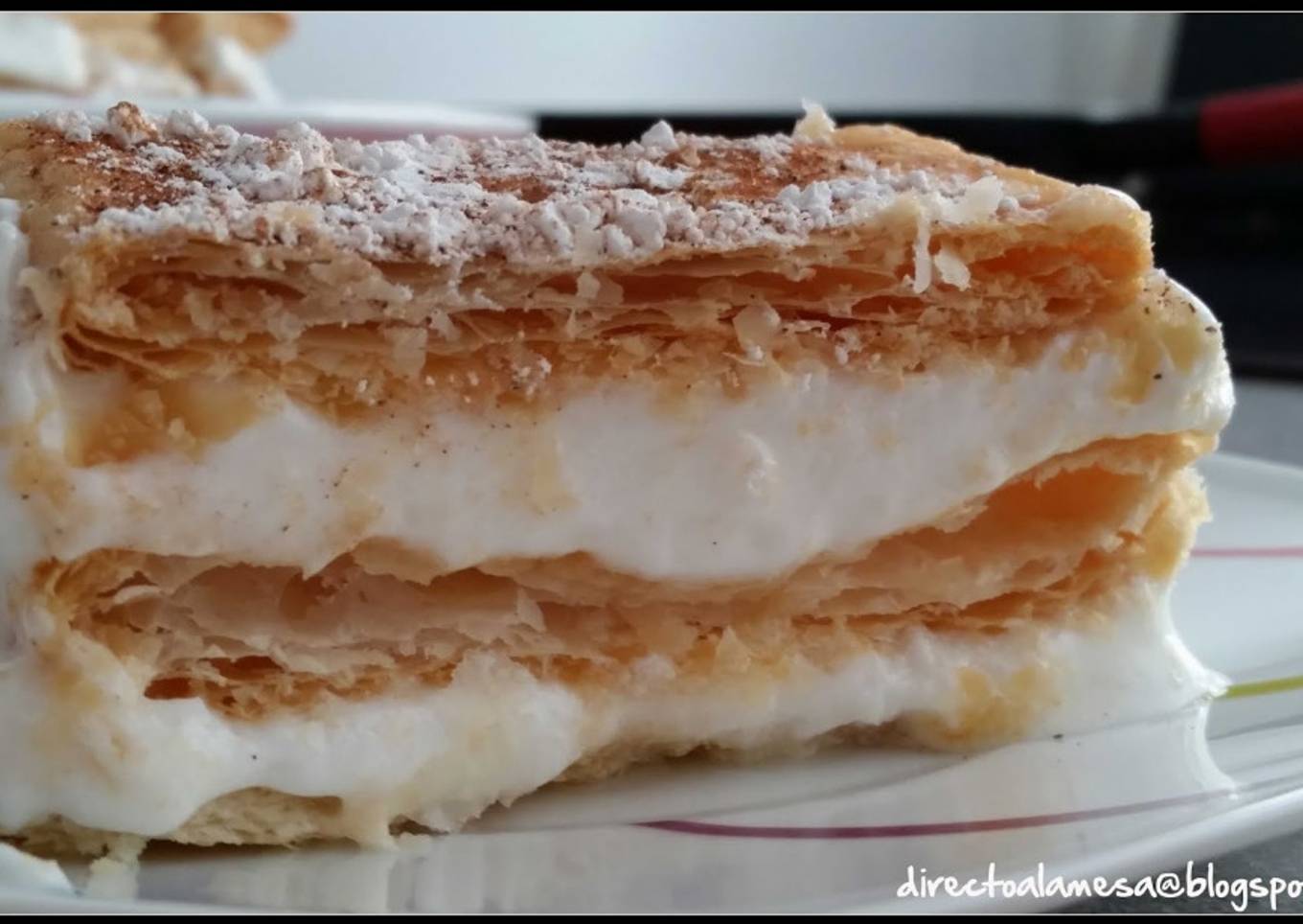 Milhojas de merengue