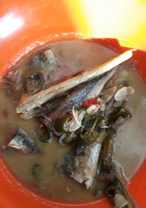 Foto resep Ikan asin kembung kuah santan